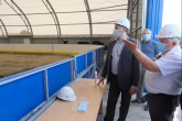 Губернатор Андрей Травников проконтролировал строительство хоккейного модуля в с. Довольное