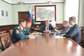 Андрей Травников провел рабочую встречу с представителями Сибирского войскового казачьего общества