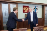 Губернатор Андрей Травников провёл рабочую встречу с руководством «Росбанка»