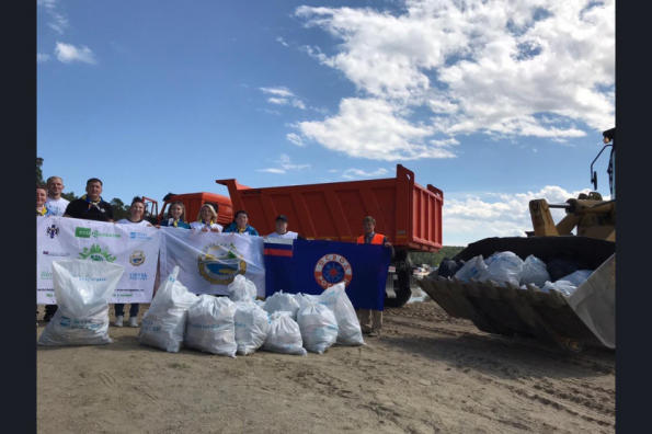 500 мешков с мусором вывезено с берега Новосибирского водохранилища в рамках акции «Вода России»