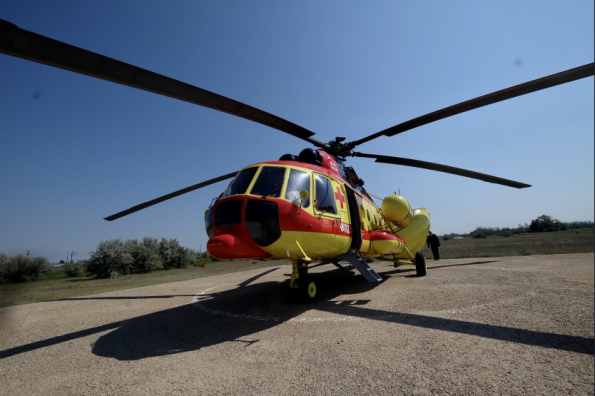Более ста пациентов эвакуировал вертолет санитарной авиации в Новосибирской области в этом году