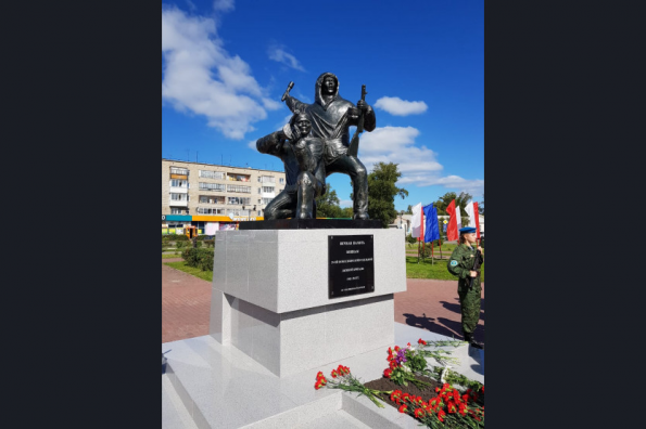 Памятник 29-ой Новосибирской лыжной бригаде открылся в г. Барабинске
