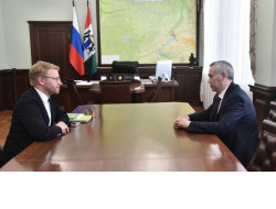 Андрей Травников провёл рабочую встречу с лидером российской политической партии «Яблоко»