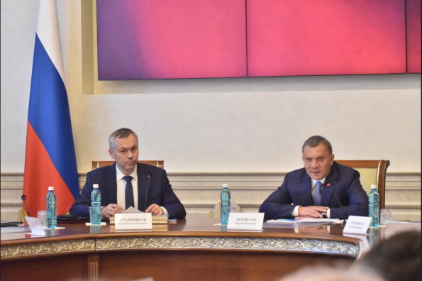 Вице-премьер Юрий Борисов и глава региона Андрей Травников обсудили диверсификацию ОПК Новосибирской области