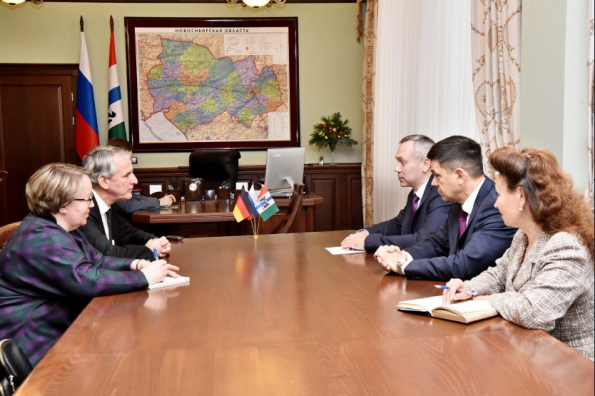 Губернатор Андрей Травников провёл встречу с новым Генеральным консулом Германии в Новосибирске
