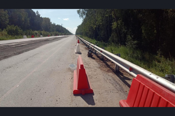 Обновленное по нацпроекту Краснояровское шоссе придет на смену временной объездной дороге через месяц
