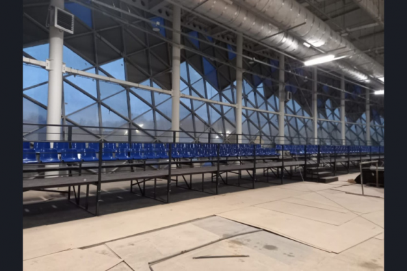 На финишную прямую вышло благоустройство территории возле нового ледового дворца