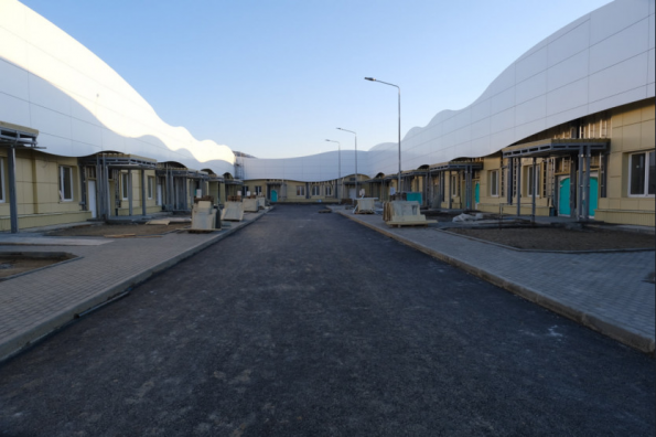 Строительство подъездной дороги к новой инфекционной больнице в Садовом практически завершено