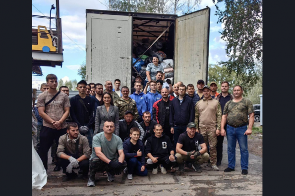 Медикаменты, продукты и детское питание отправили новосибирцы в Курскую область